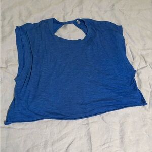 Free People Blue Crop Top